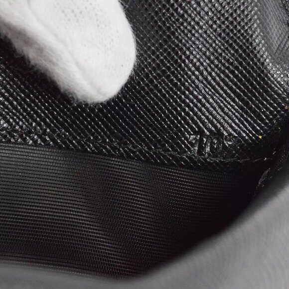 Prada Black Nylon Trifold Wallet Small Good - Picture 7 of 7